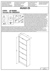 Forma Ideale HUGO 25 UP 00489 Instrucciones De Montaje