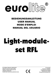 EuroLite Light-Module-Set RFL Manual Del Usuario