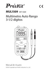 Pro's Kit MUL1509 Manual De Usuario