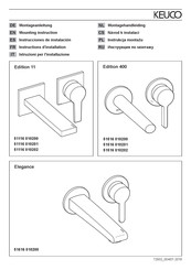 KEUCO Edition 400 51516 Serie Instrucciones De Instalación