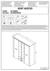 Forma Ideale KENT 4K2F2O UP 00403 Instrucciones De Montaje