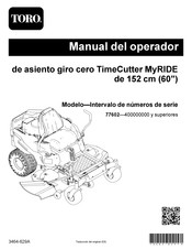 Toro 77602 Manual Del Operador