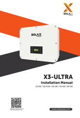 SolaX Power X3-ULTRA 25 kW Manual De Instalación