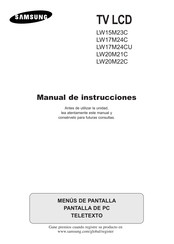 Samsung LW17M24CU Manual De Instrucciones