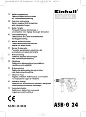 Einhell Global ASB-G 24 Manual De Instrucciones