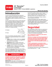 Toro Recycler 20018 Manual Del Operador