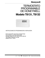 Honeywell T8131 Instrucciones De Programación E Instalación