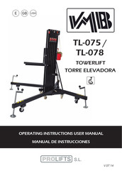 PRO LIFTS VMB TL-075 Manual De Instrucciones