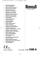 EINHELL HERKULES H-NS 1500 A Manual De Instrucciones Original