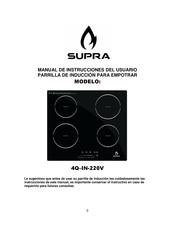 Supra 4Q-IN-220V Manual De Instrucciones Del Usuario