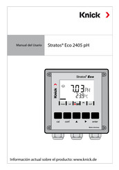 Knick Stratos Eco 2405 pH Manual Del Usuario
