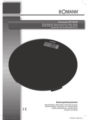 BOMANN PW 1418 CB Instrucciones De Servicio