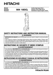 Hitachi Koki WH 10DCL Manual De Instrucciones