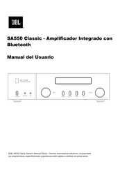 JBL SA550 Classic Manual Del Usuario