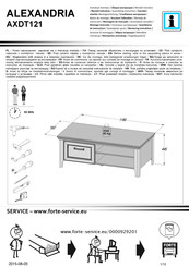 Forte ALEXANDRIA AXDT121 Instrucciones De Montaje