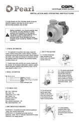 Pearl CQPL Serie Manual De Instalación Y Mantenimiento