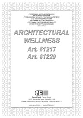 Gessi ARCHITECTURAL WELLNESS 61229 Instrucciones De Montaje
