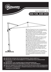 Outsunny 840-126 Instrucciones De Montaje