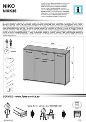 Forte NIKO NIKK35 Instrucciones De Montaje