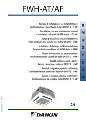 Daikin FWH07AFN Manual De Instalación, Uso Y Mantenimiento