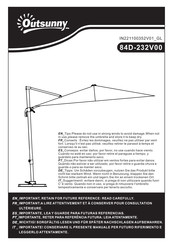 Outsunny 84D-232V00KK Instrucciones De Montaje