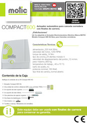 Motic COMPACT600 Manual Del Usuario