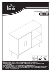 HOMCOM 835-537 Instrucciones De Montaje