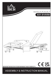 HOMCOM 831-514V90 Manual De Instrucciones Y Montaje