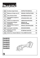 Makita GA008G Manual De Instrucciones