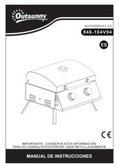 Outsunny 846-104V94 Manual De Instrucciones