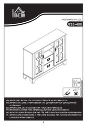 HOMCOM 835-488AK Instrucciones De Montaje