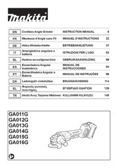 Makita GA012G Manual De Instrucciones