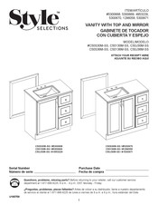 Style selections C50136M-SS Manual Del Usuario