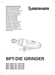 Berner BPT-DGL 201145 Instrucciones De Manejo