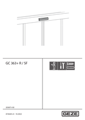 GEZE GC 363+ R Manual Original De Instrucciones