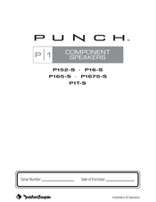 Rockford Fosgate PUNCH P165-S Manual