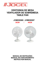 Jocel JVM030597 Manual De Funcionamento