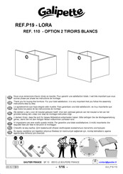 Galipette LORA P19 Instrucciones De Montaje