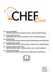 ChefLine CHL12IT64 Instrucciones Para La Instalación, Uso Y Mantenimento