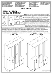 Forma Ideale Martin UP 00271 Instrucciones De Montaje