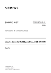 Siemens SIMATIC NET MM992-4LD Instrucciones De Servicio Resumidas