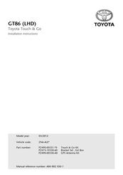 Toyota PZ473-10330-60 Instrucciones De Instalación