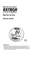 flir EXTECH Instruments CO200 Manual Del Usuario