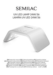 Semilac UV LED LAMP 24W/36 Manual De Instrucciones