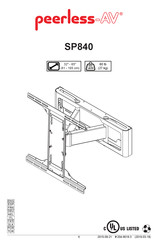 peerless-AV SP840 Instrucciones De Montaje E Instalación