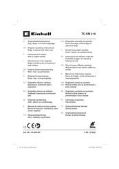 EINHELL TC-SM 216 Manual De Instrucciones Original