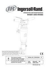 Ingersoll Rand IR40BV Manual De Instrucciones