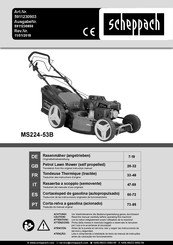 Scheppach MS224-53B Traducción De Las Instrucciones Originales De Funcionamiento