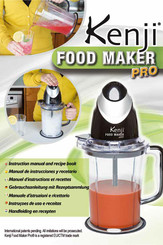 KENJI Food Maker Pro Manual De Instrucciones Y Recetario