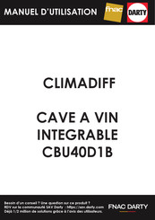 Climadiff CBU40D1B Manual De Utilización